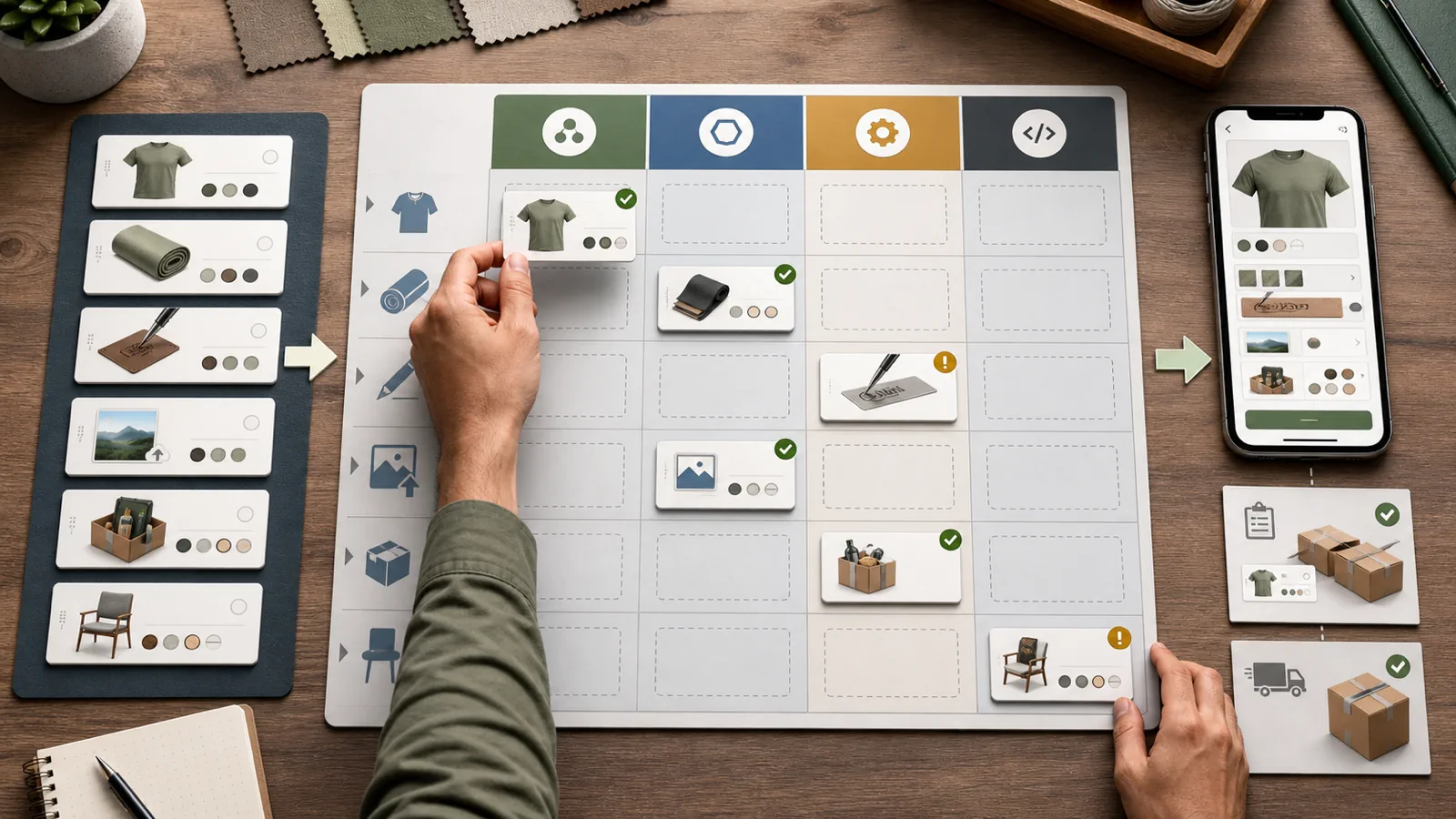 Custom option mapping matrix for a BigCommerce to Shopify migration