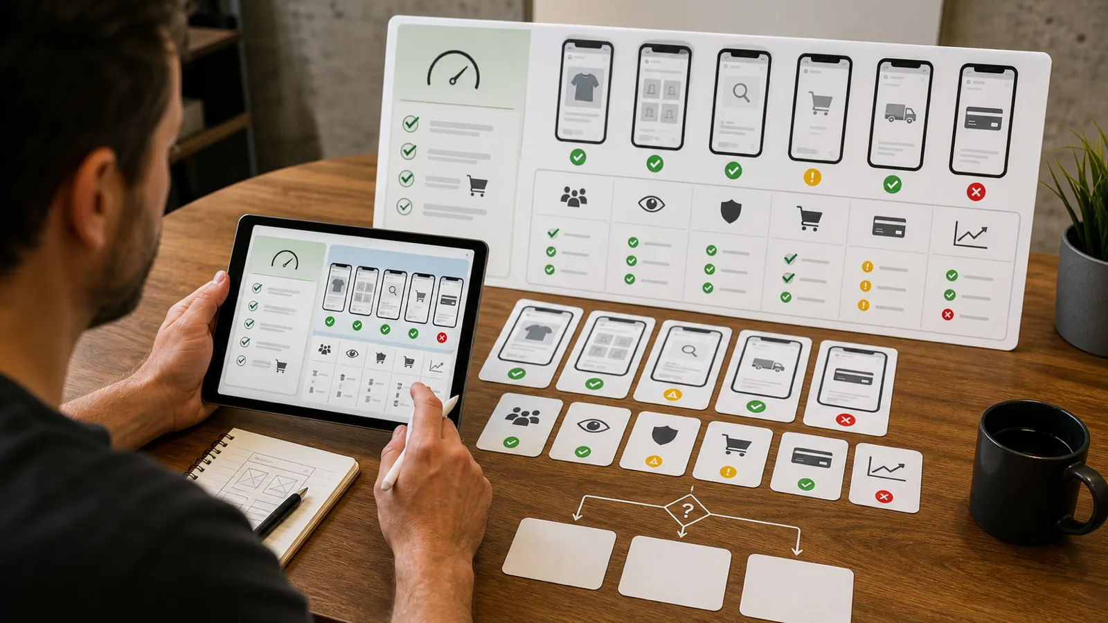 Founder comparing Shopify conversion evidence before choosing CRO redesign or no change