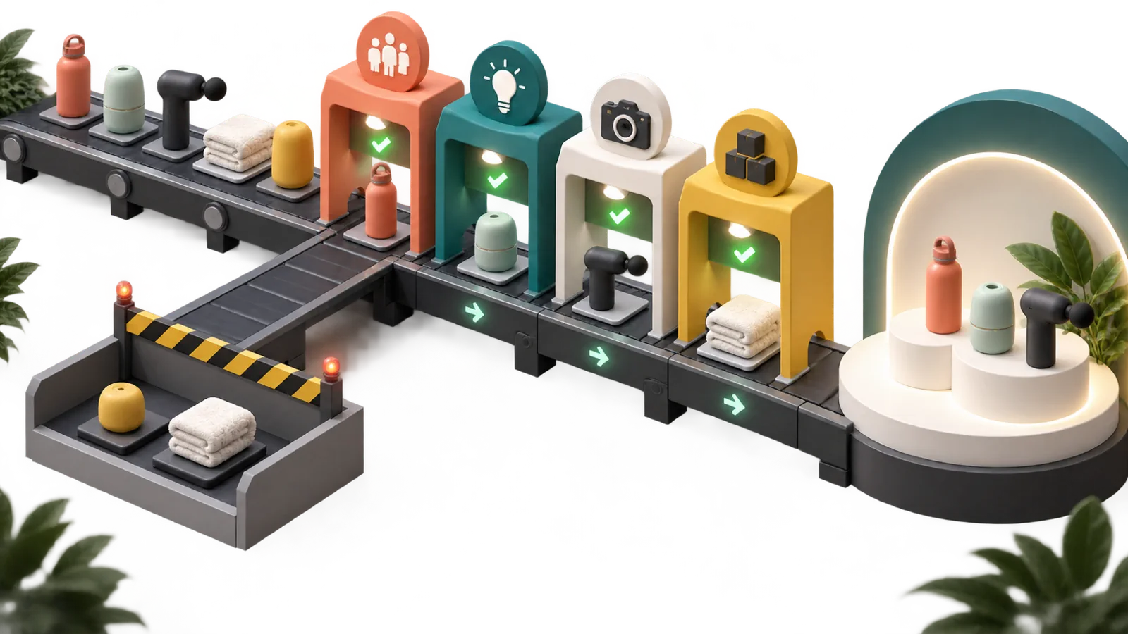 Product concepts passing demand, differentiation, content, and fulfillment readiness gates