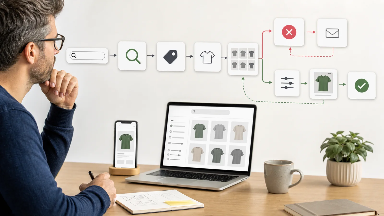 Shopify storefront search leak diagnostic for SKU and variant terms