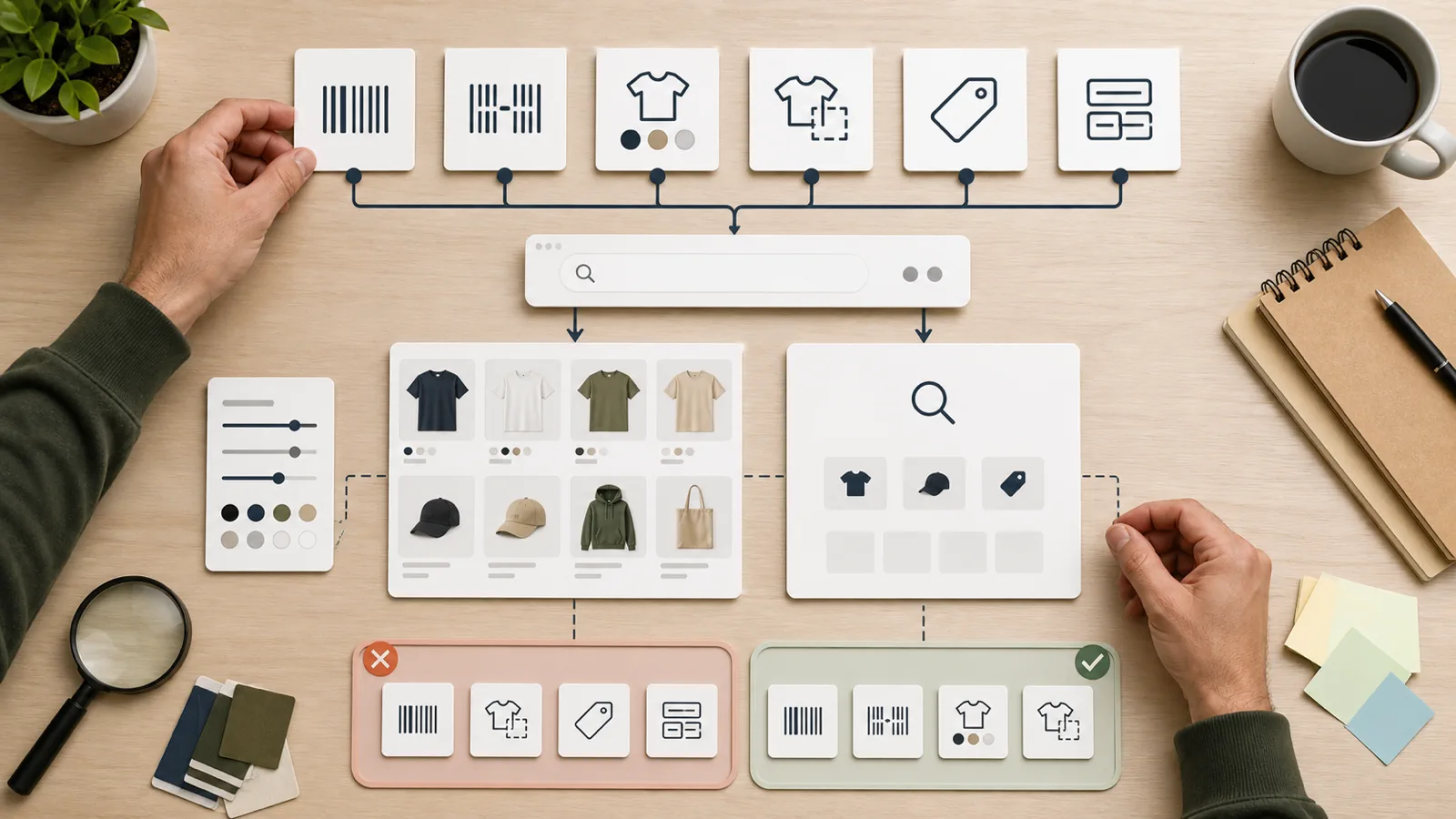 Shopify search readiness checklist for SKU variants tags and filters