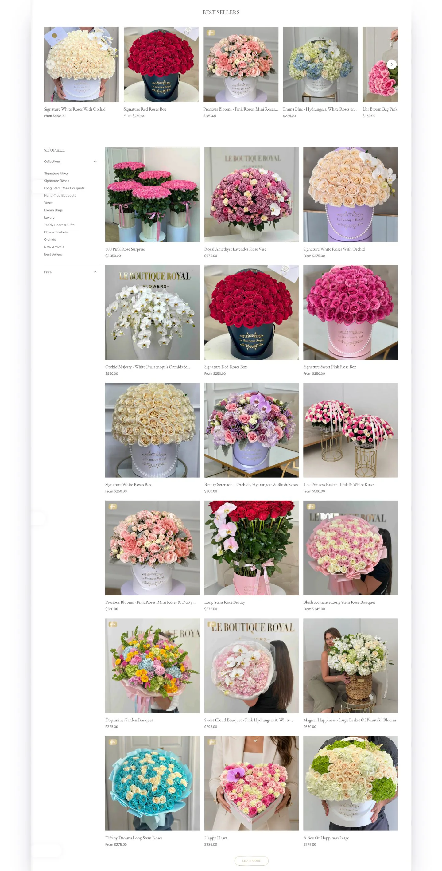 Le Boutique Royal project screen 5