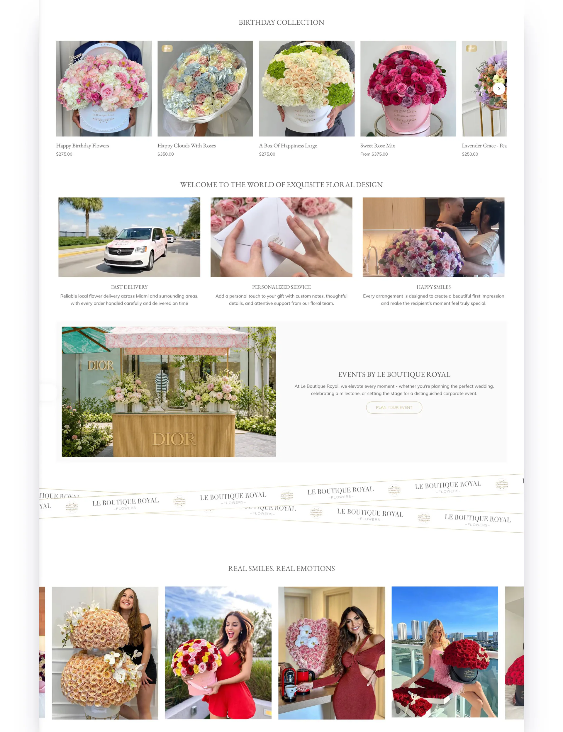Le Boutique Royal project screen 6
