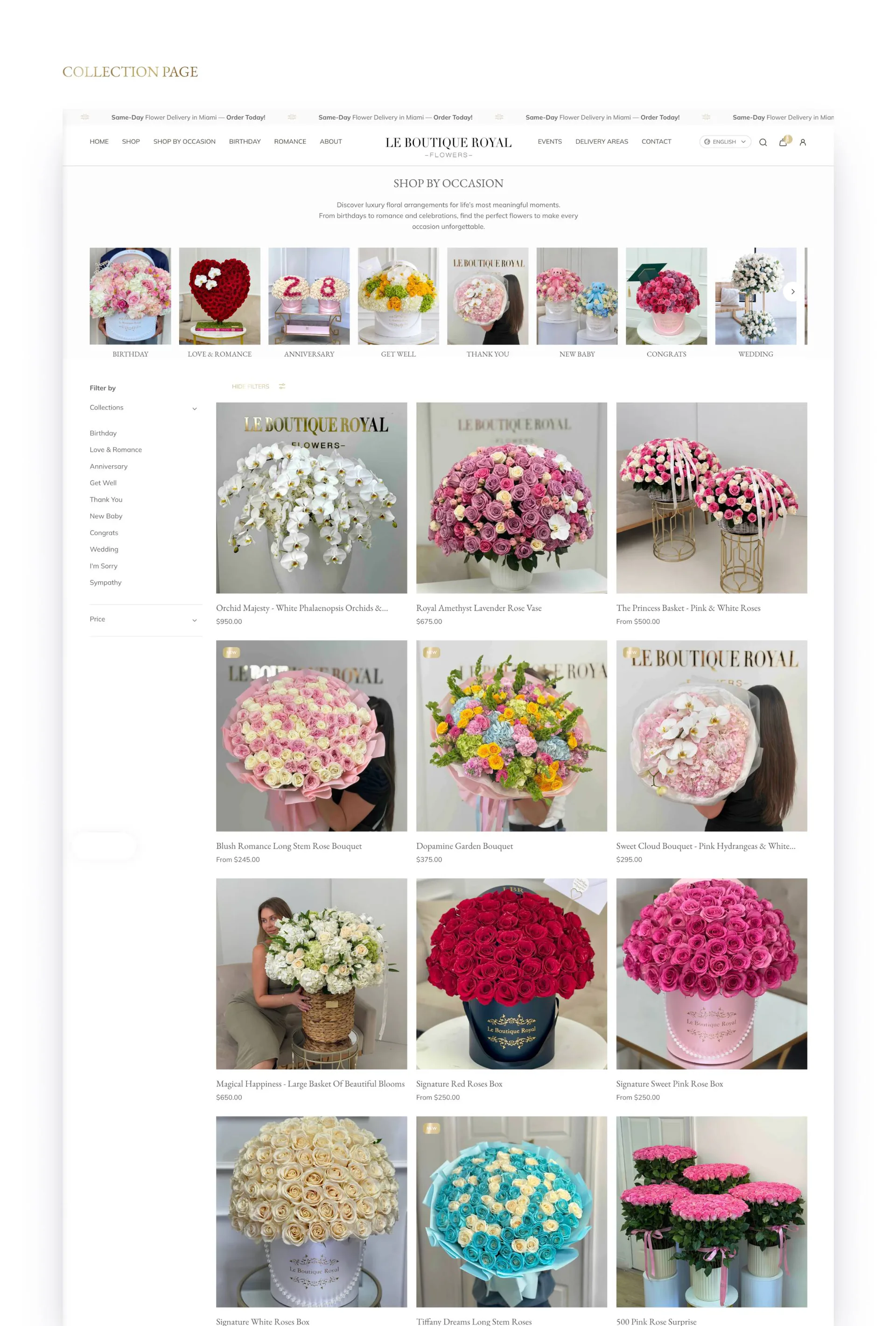 Le Boutique Royal project screen 12