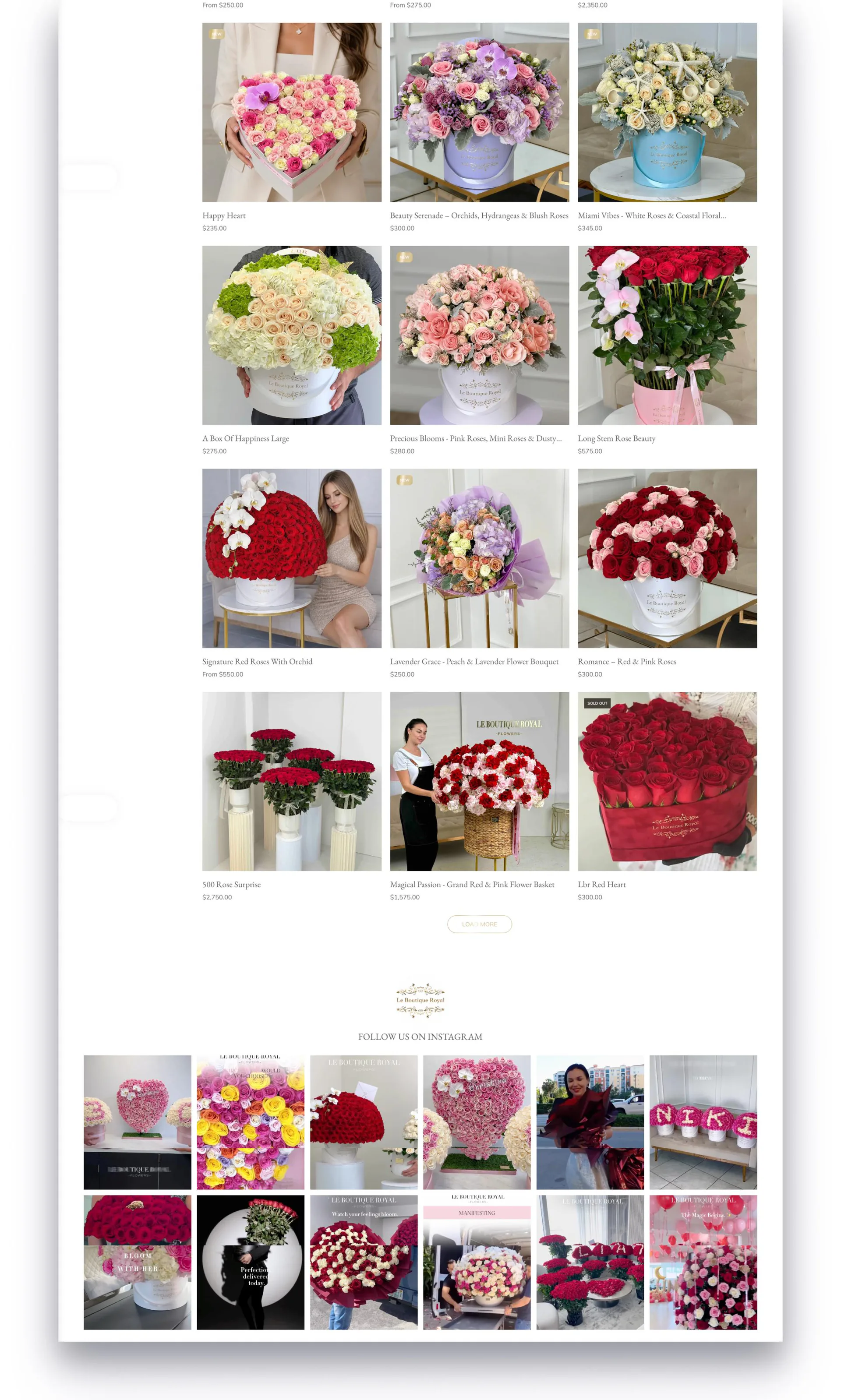 Le Boutique Royal project screen 13
