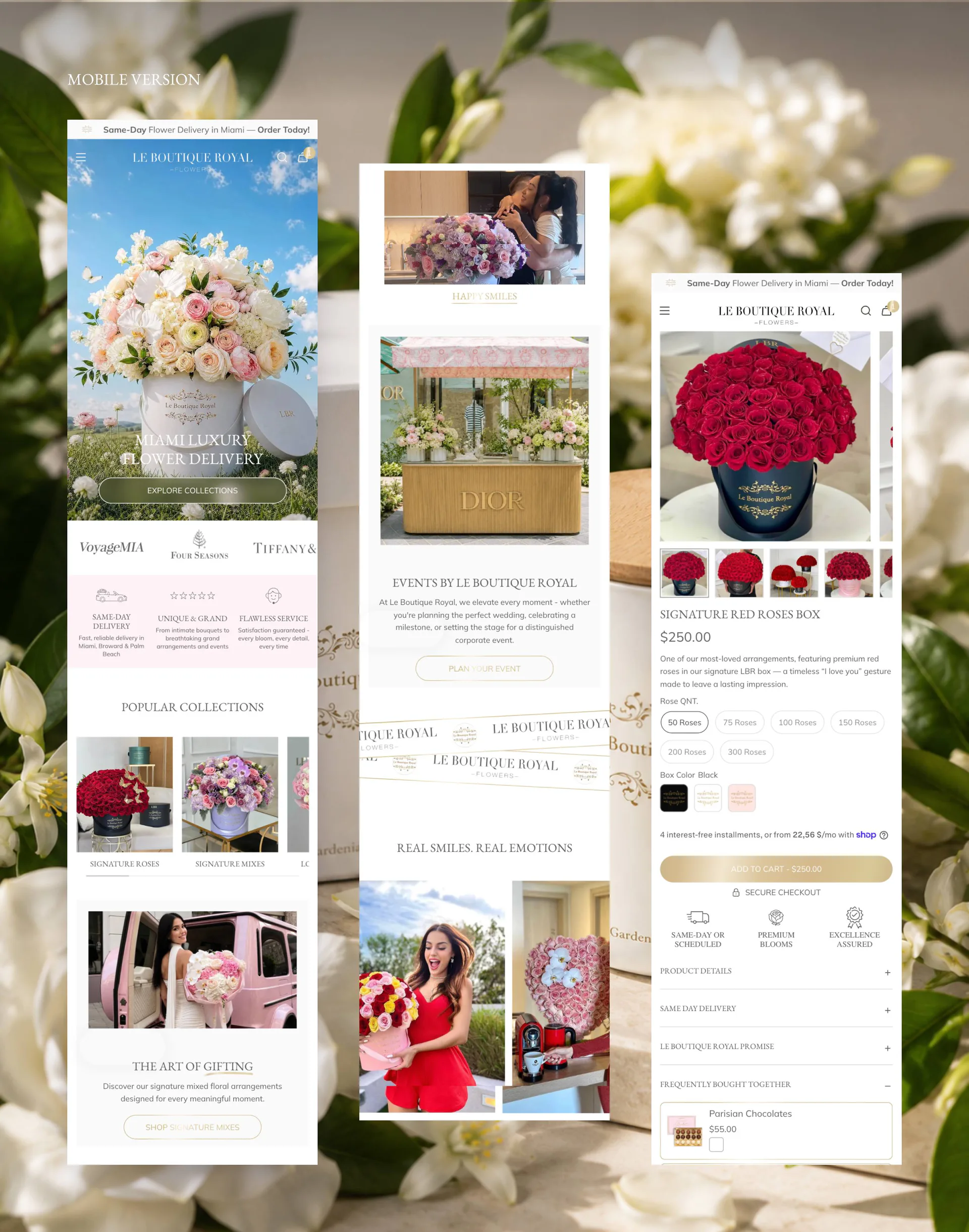Le Boutique Royal project screen 14
