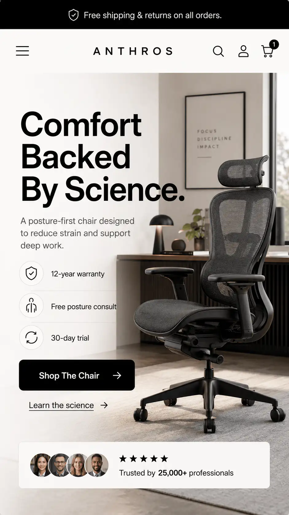 Anthros Ergonomic Chair Hero